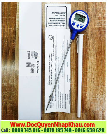 Nhiệt kế THỰC PHẨM Traceable 6419, Nhiệt kế –50 đến 250°C Traceable 6419 Precision Traceable Lollipop Thermometers
